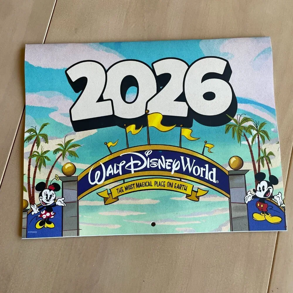 NEW Set of‎ 2 2026 Disney DisneyWorld Annual Passholder Exclusive Calendar